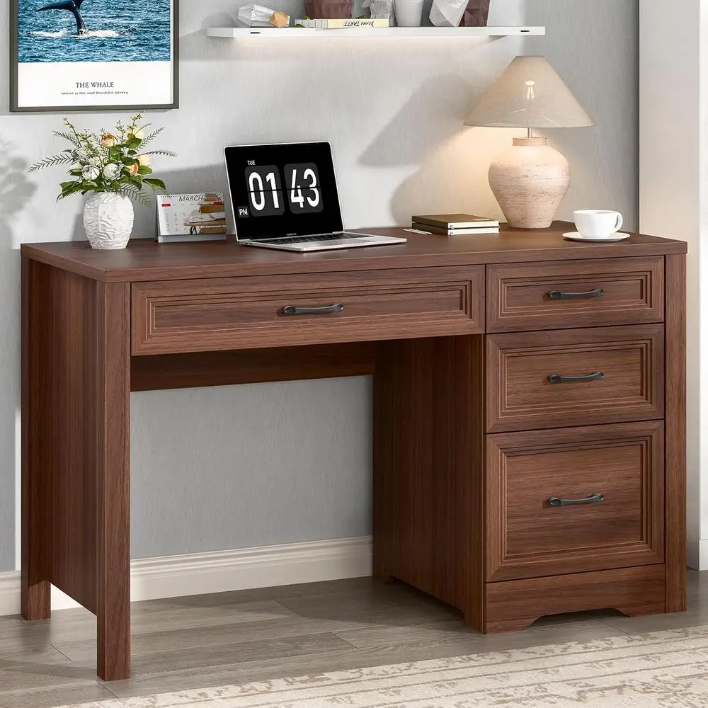 Walnut Rustic Storage Executive Desk with Spacious Writing Space
Walnut Rustic Storage Executive Desk with Spacious Writing Space