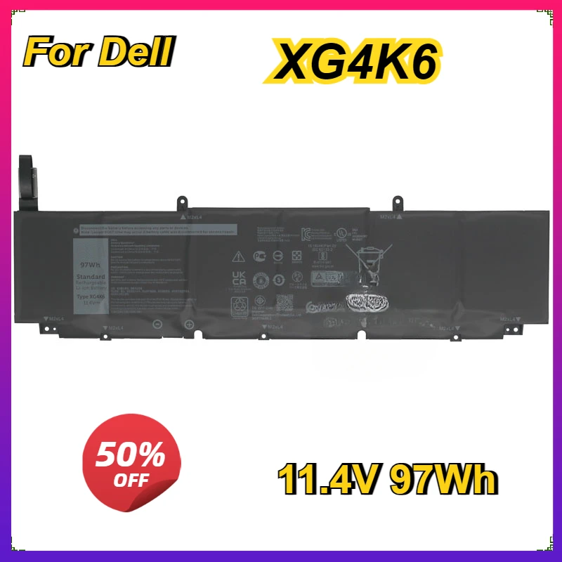 56Wh 5XJ6R 97Wh XG4K6 Laptop Battery for Dell XPS 17 9700 9710 Precision 5750 5760
56Wh 5XJ6R 97Wh XG4K6 Laptop Battery for Dell XPS 17 9700 9710 Precision 5750 5760