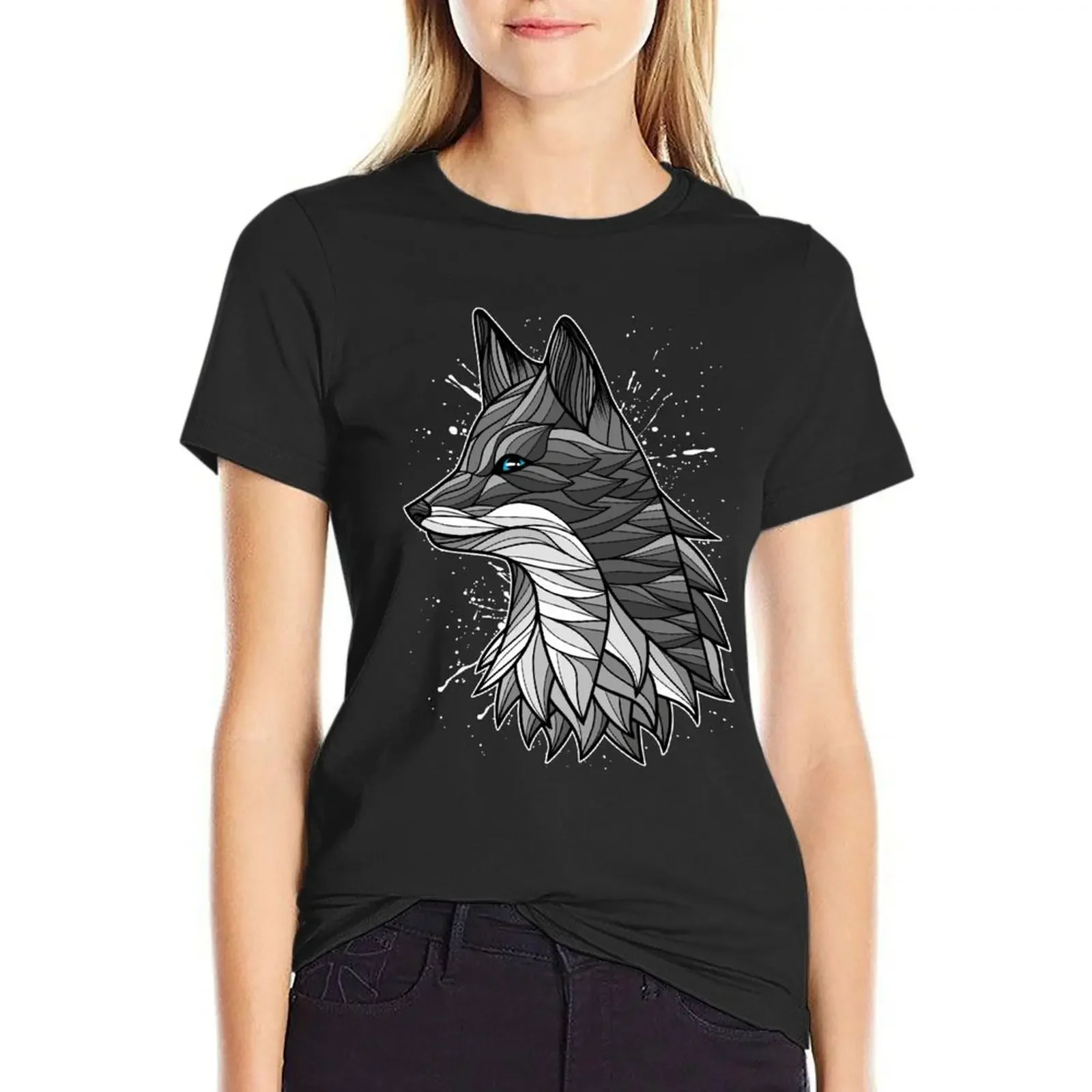 Stain Fox Tattoo T-Shirt cute tops female summer clothes oversized t shirts for Women
Stain Fox Tattoo T-Shirt cute tops female summer clothes oversized t shirts for Women