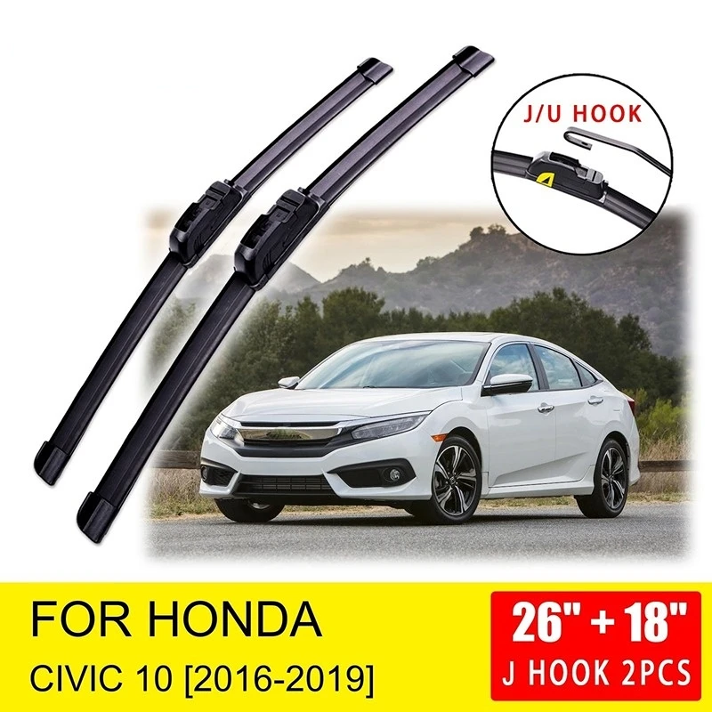 Автомобильный универсальный U/J стеклоочиститель с крючком для Honda Civic 10 Gen FC FC1 FC2 FC5 2016 2017 2018 2019, передние щетки стеклоочистителя, автозапчасти
Автомобильный универсальный U/J стеклоочиститель с крючком для Honda Civic 10 Gen FC FC1 FC2 FC5 2016 2017 2018 2019, передние щетки стеклоочистителя, автозапчасти