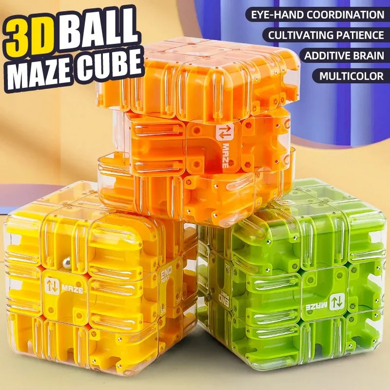 3D Maze Magic Cube Fidgeting Toys Kids Labyrinth Creative Puzzle Intelligence Cube Logical Thinking Anti Stress Educational Toys
3D Maze Magic Cube Fidgeting Toys Kids Labyrinth Creative Puzzle Intelligence Cube Logical Thinking Anti Stress Educational Toys