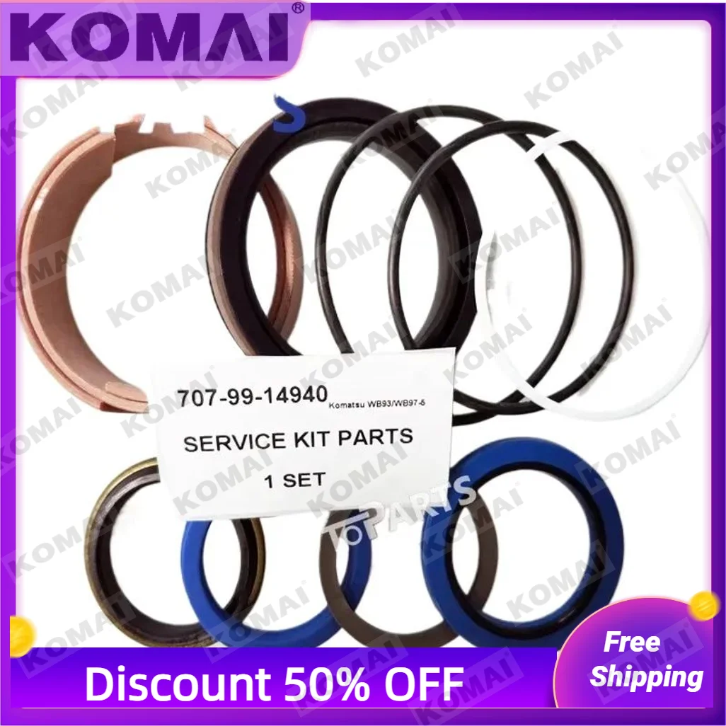 Wb93 Wb97-5 707-99-14940 Excavator Loader Parts Hydraulic Cylinder Repair Sealing Kit
Wb93 Wb97-5 707-99-14940 Excavator Loader Parts Hydraulic Cylinder Repair Sealing Kit