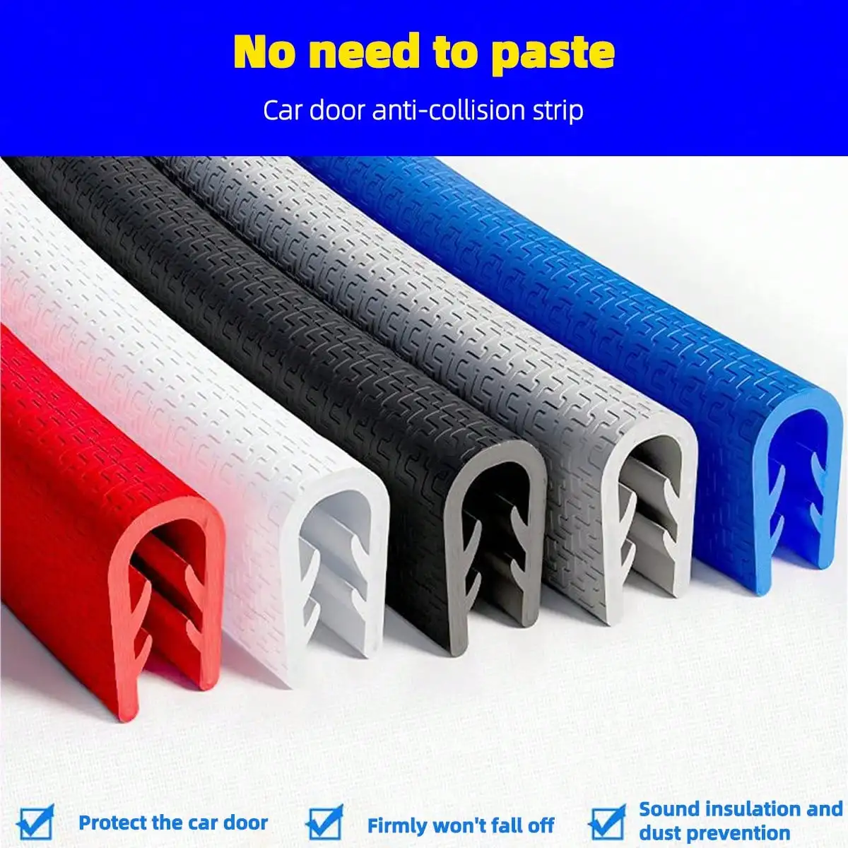 5M U-Type Car Door Edge Guard Strip Universal Anti-scratch Anti-collision Trim Moulding Flexible Easy Installation Protective Decor Strip For Vehicle Door Edge Protection And Styling
5M U-Type Car Door Edge Guard Strip Universal Anti-scratch Anti-collision Trim Moulding Flexible Easy Installation Protective Decor Strip For Vehicle Door Edge Protection And Styling