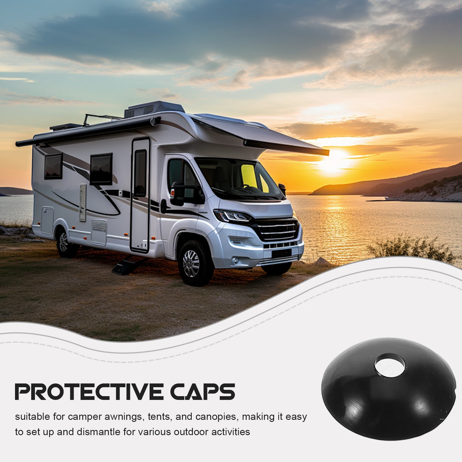 20pcs Waterproof Caps for Camper Awning Tent Durable Plastic Clips RV Side Curtain Bungee Cords Canvas Tarp Hooks Outdoor
20pcs Waterproof Caps for Camper Awning Tent Durable Plastic Clips RV Side Curtain Bungee Cords Canvas Tarp Hooks Outdoor
