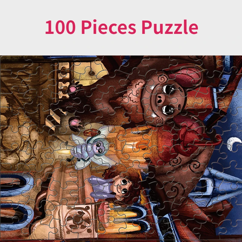 100 Pieces Jigsaw Puzzle Assembling Picture Cartoon Animals Little Monster Decompression Puzzles Toy Educational Gifts
100 Pieces Jigsaw Puzzle Assembling Picture Cartoon Animals Little Monster Decompression Puzzles Toy Educational Gifts