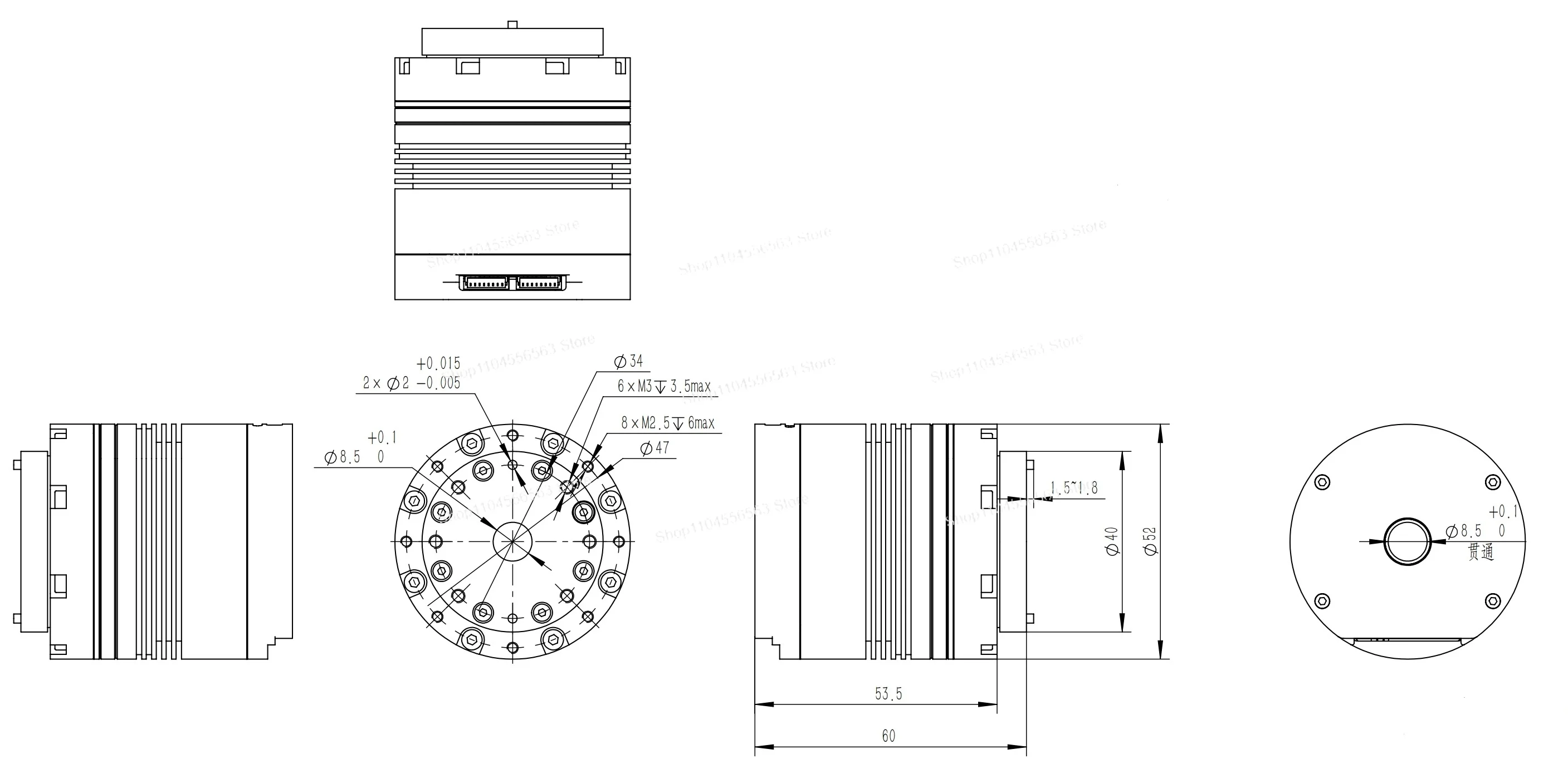 DM11 Harmonic Dual Encoder Joint Module High Precision Cost Effective Servo Motor
DM11 Harmonic Dual Encoder Joint Module High Precision Cost Effective Servo Motor
