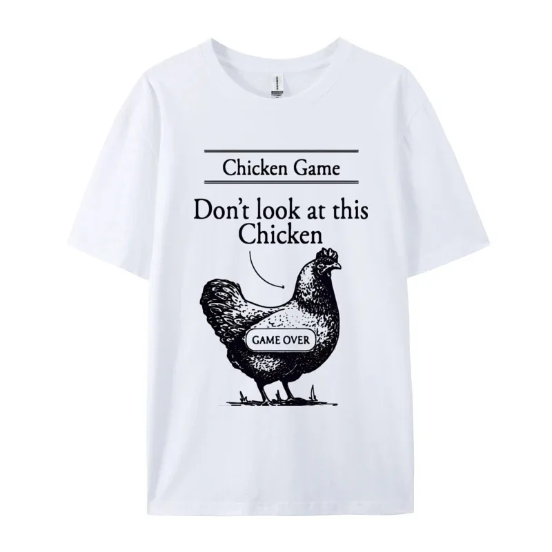 Chicken Game Dont Look At This Chicken T-Shirt Gamer Gaming T-shirt Funky Men's Tees Personalized Tshirts Cotton Casual
Chicken Game Dont Look At This Chicken T-Shirt Gamer Gaming T-shirt Funky Men's Tees Personalized Tshirts Cotton Casual
