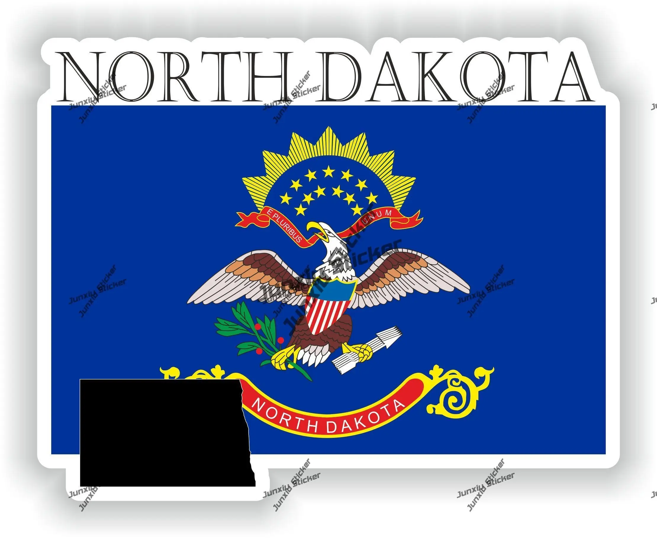 North Dakota Sticker Coat of Arms of North Dakota Flag with Graphical Outline Waterproof Decal Decor for SUV Window Car Bike
North Dakota Sticker Coat of Arms of North Dakota Flag with Graphical Outline Waterproof Decal Decor for SUV Window Car Bike