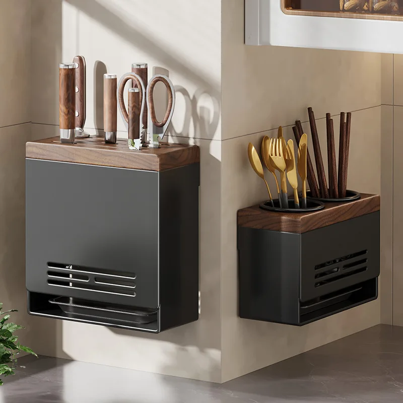 Walnut kitchen knife holder storage rack multifunctional tool storage rack chopstick holder kitchen knife holder wall mounted
Walnut kitchen knife holder storage rack multifunctional tool storage rack chopstick holder kitchen knife holder wall mounted