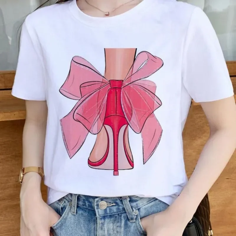 Women's Short Sleeve T-shirt Fashion High Heels Printed Short Sleeve Tops Graphic T Shirts Aesthetic Clothes Harajuku
Women's Short Sleeve T-shirt Fashion High Heels Printed Short Sleeve Tops Graphic T Shirts Aesthetic Clothes Harajuku