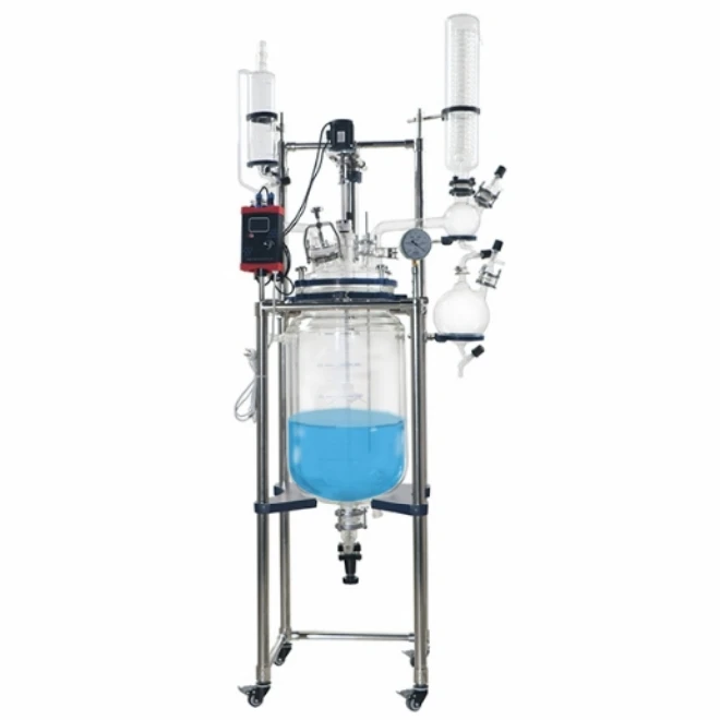 Двухслойный лабораторный химический стеклянный реактор с охлаждением, биорактор 10л-150л для научных исследований и разработок
Двухслойный лабораторный химический стеклянный реактор с охлаждением, биорактор 10л-150л для научных исследований и разработок