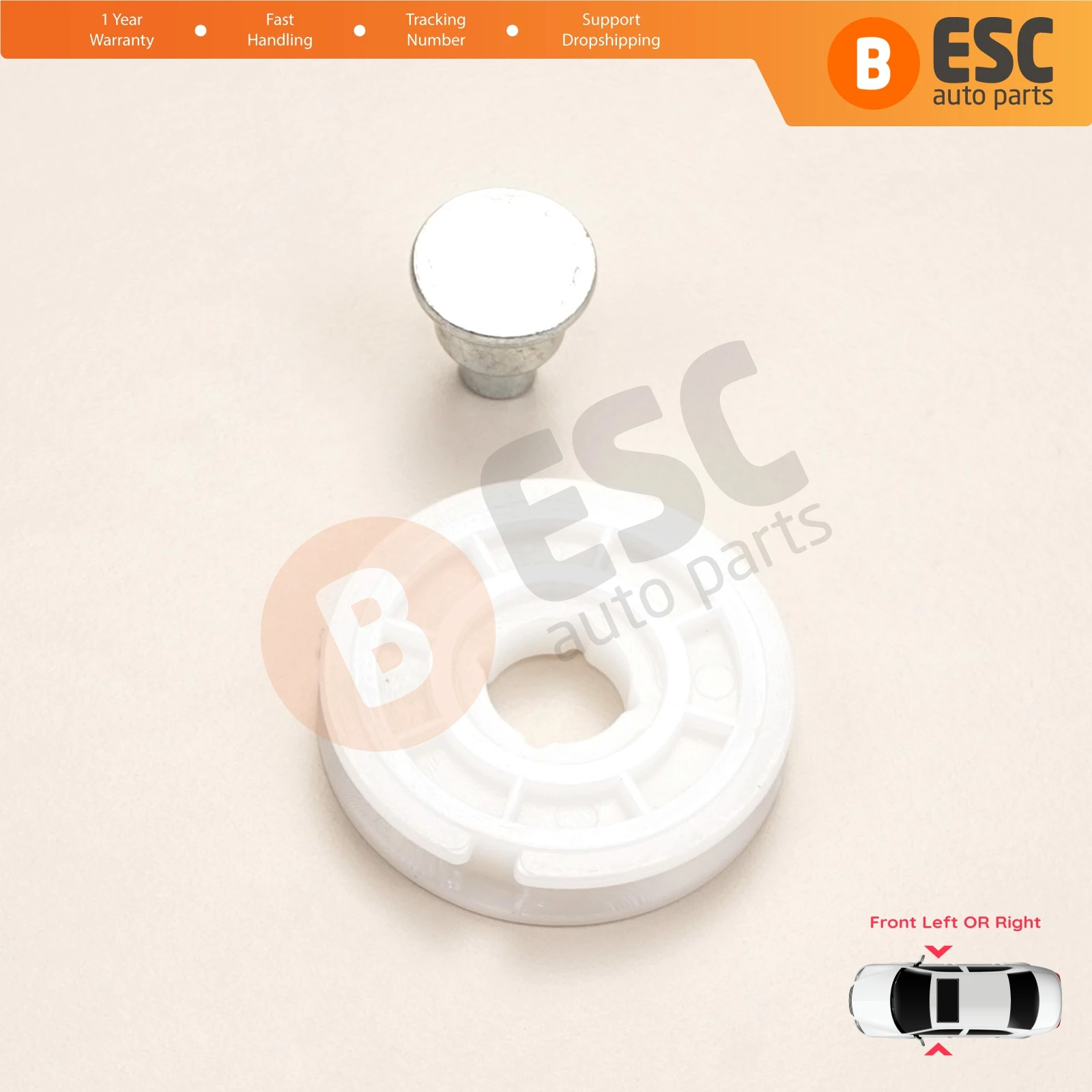 EWR5476 Front Power Window Regulator Corner Cable Roller Pulley Wheel for Fiat Doblo MK1 119 223 2001-2010 51718403 51718404
EWR5476 Front Power Window Regulator Corner Cable Roller Pulley Wheel for Fiat Doblo MK1 119 223 2001-2010 51718403 51718404