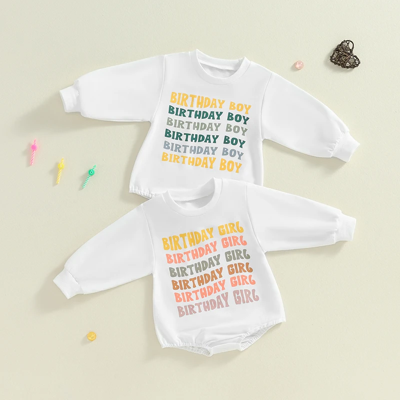 2024-05-21 Lioraitiin Baby Girls Boys Sweatshirts Rompers Birthday Clothes Letter Print Long Sleeve Toddler Fall Bodysuits
2024-05-21 Lioraitiin Baby Girls Boys Sweatshirts Rompers Birthday Clothes Letter Print Long Sleeve Toddler Fall Bodysuits