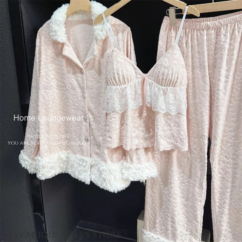 Island Fleece Jacquard Pajamas Set Sexy Leopard Long Sleeve Trouser Pijamas Suit Sleepwear Autumn Winter Caual Homewear Pyjama
Island Fleece Jacquard Pajamas Set Sexy Leopard Long Sleeve Trouser Pijamas Suit Sleepwear Autumn Winter Caual Homewear Pyjama