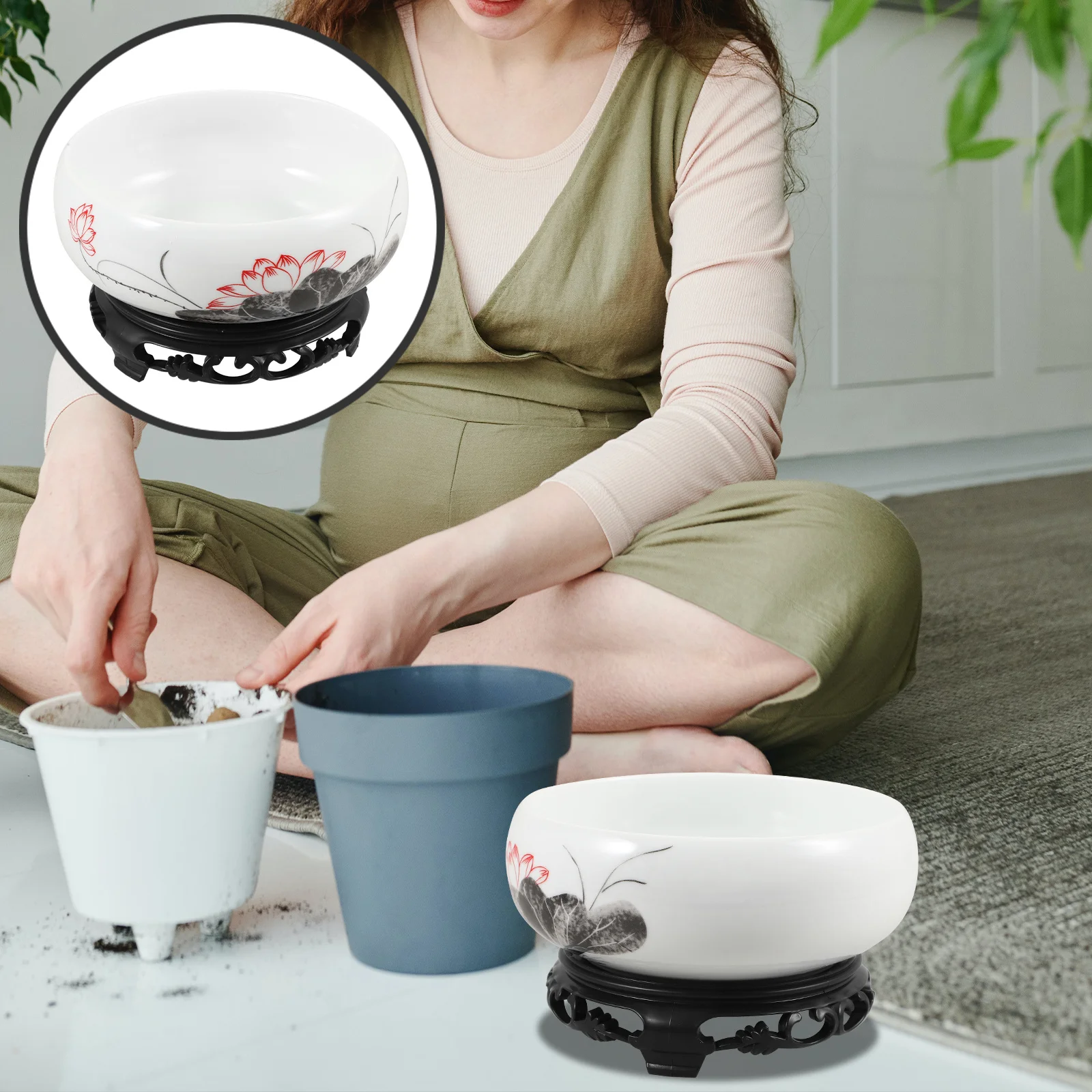 Ceramic Planter Pot Round Hydroponic Flowerpot for Garden Balcony Office Decor Bowl Planter for Plant Growth Easy to Clean
Ceramic Planter Pot Round Hydroponic Flowerpot for Garden Balcony Office Decor Bowl Planter for Plant Growth Easy to Clean