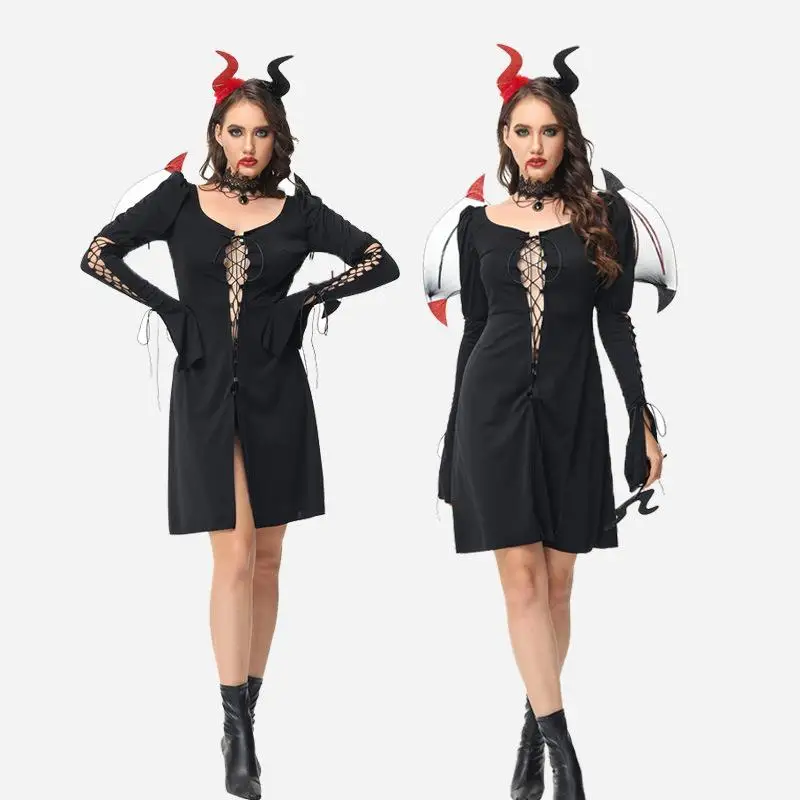 Devilish Witch Halloween Role-playing Costume Cosplay Ball Performance Clothes Women's Traditional Ethnic Stage Performance C...
Devilish Witch Halloween Role-playing Costume Cosplay Ball Performance Clothes Women's Traditional Ethnic Stage Performance C...