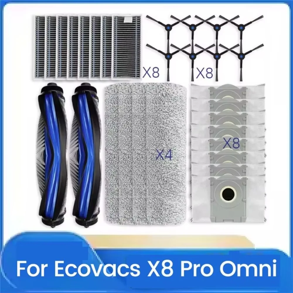 AEA8-30PCS Roller Side Brush Hepa Filter Dust Bag Replacement For Ecovacs Deebot X8 Pro Omni Vacuum Cleaner Spare Parts
AEA8-30PCS Roller Side Brush Hepa Filter Dust Bag Replacement For Ecovacs Deebot X8 Pro Omni Vacuum Cleaner Spare Parts