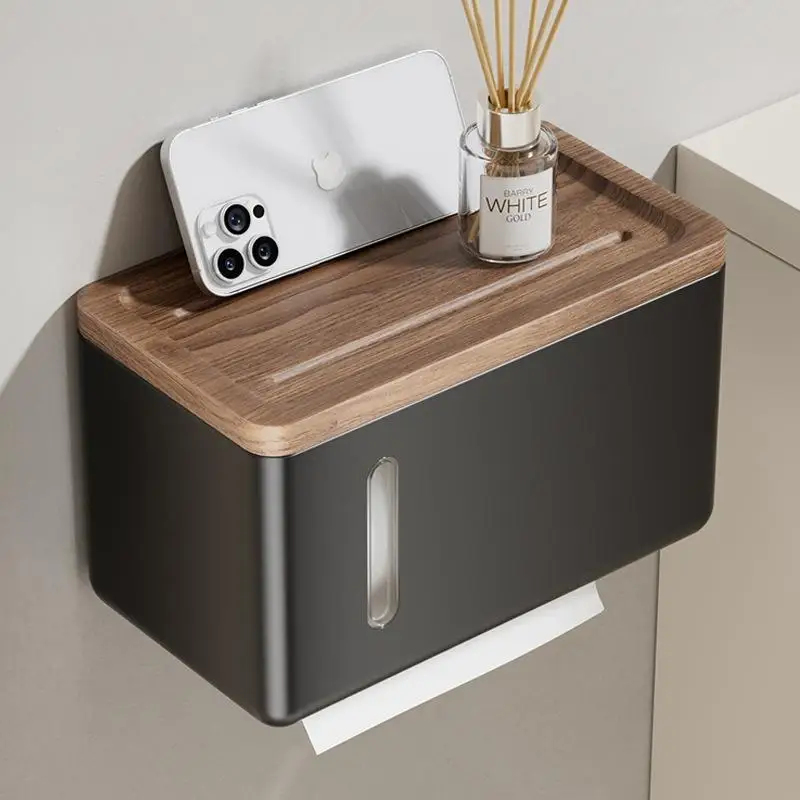 Black Walnut Wood Tissue Box Bathroom Wood Storage Rack Covered Wall Hanging No Drilling Required Tissue Holder
Black Walnut Wood Tissue Box Bathroom Wood Storage Rack Covered Wall Hanging No Drilling Required Tissue Holder