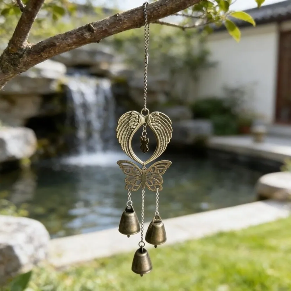 Angel Wings Wind Chime Pendant Bohemian Style Handcrafted Vintage Wind Chime Hollow Butterfly Metal Bell Chime Porch
Angel Wings Wind Chime Pendant Bohemian Style Handcrafted Vintage Wind Chime Hollow Butterfly Metal Bell Chime Porch