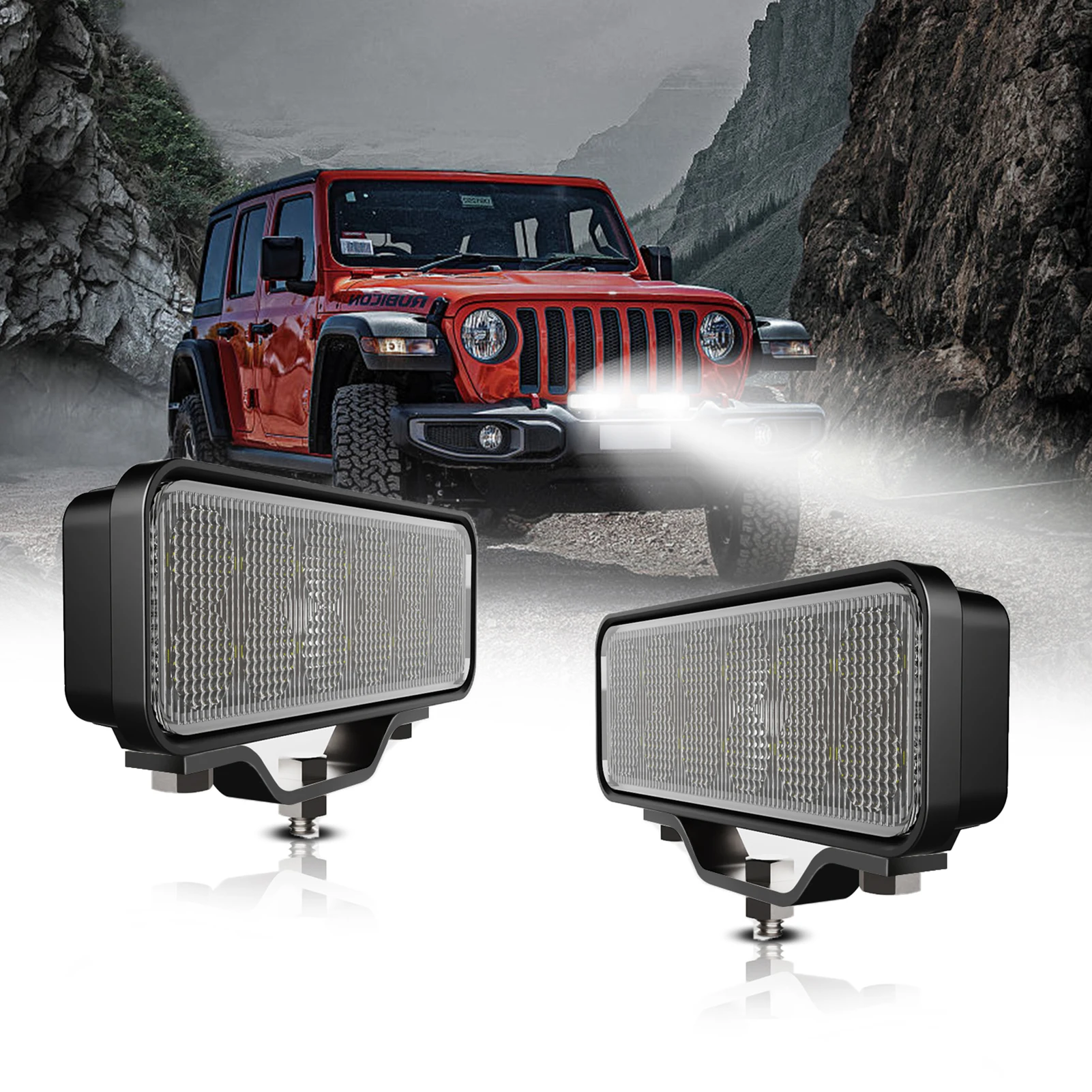 LED Work Light Bars, 6 Inch 120W 8000LM Driving Fog Light Waterproof Spot Lights for Trucks Off-Road Vehicles Cars Boats 2 Pack
LED Work Light Bars, 6 Inch 120W 8000LM Driving Fog Light Waterproof Spot Lights for Trucks Off-Road Vehicles Cars Boats 2 Pack