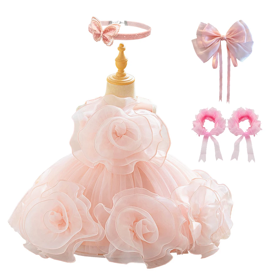 Toddler Girl 1st Birthday Party Gown Baby Girl Stage Performance Costume Summer Little Girl Pink Gown Luxury Photography Sets
Toddler Girl 1st Birthday Party Gown Baby Girl Stage Performance Costume Summer Little Girl Pink Gown Luxury Photography Sets