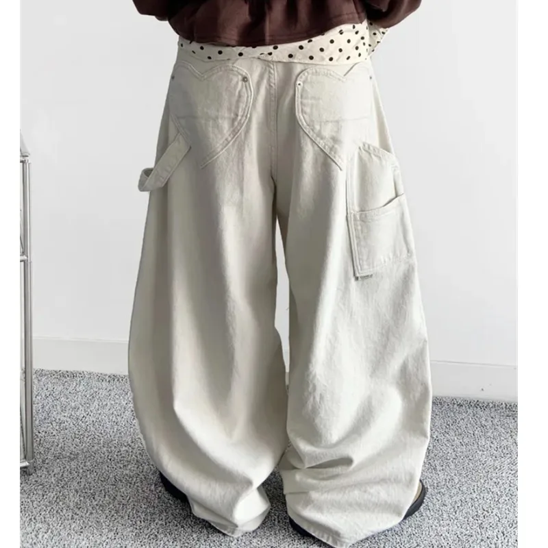 Loose Wide Leg Denim Jeans Casual High Waist Jeans Pocket Workwear Style Deep And Light Colors Cotton 100% No Stretch
Loose Wide Leg Denim Jeans Casual High Waist Jeans Pocket Workwear Style Deep And Light Colors Cotton 100% No Stretch