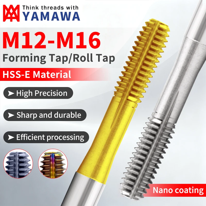 EIMOGE TAP 1PCS Japan Original YAMAWA HSS-E Roll TAP/ Forming TAP M12 M14 M16 Machine Screw Thread Taps
EIMOGE TAP 1PCS Japan Original YAMAWA HSS-E Roll TAP/ Forming TAP M12 M14 M16 Machine Screw Thread Taps