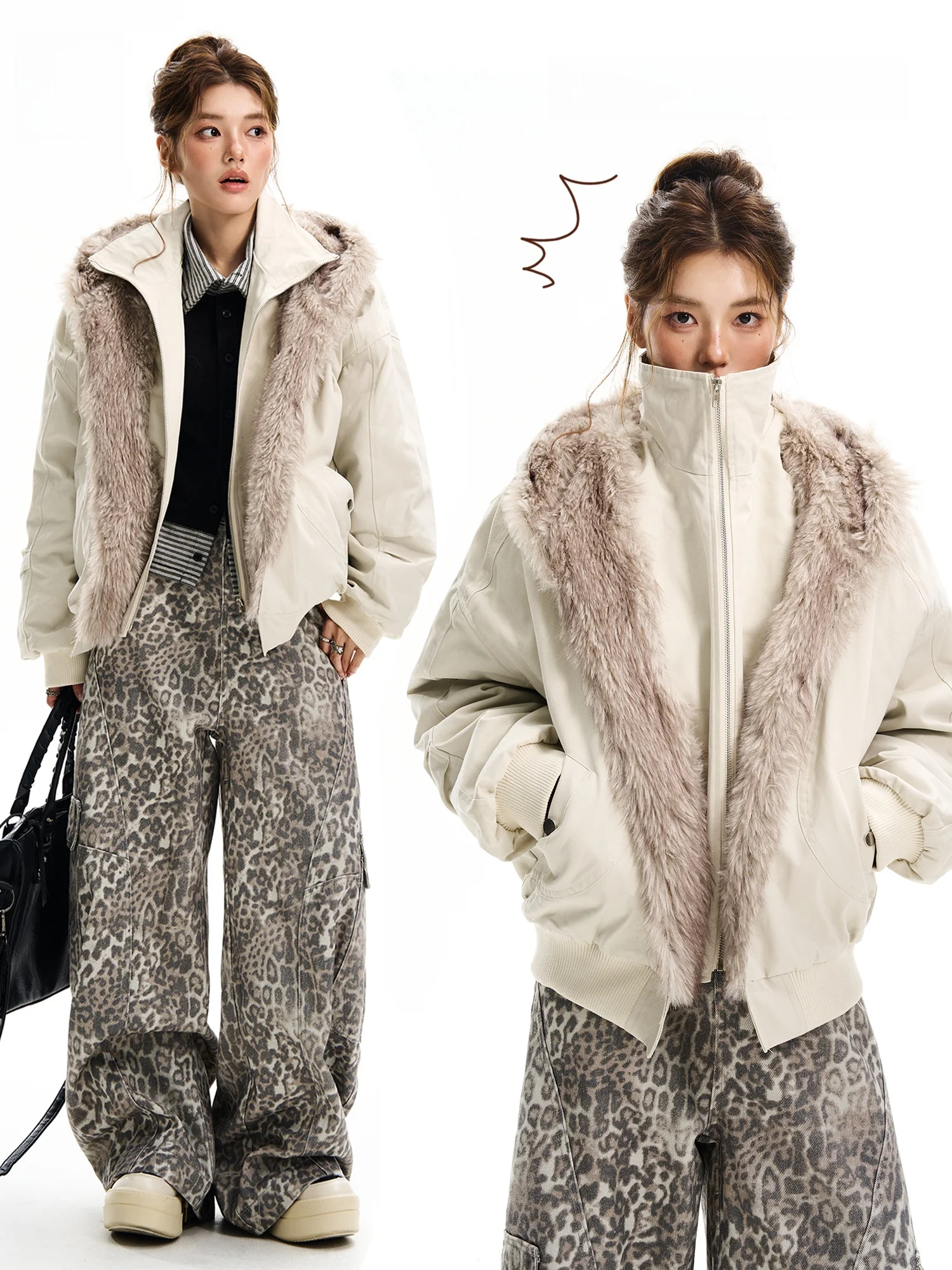 Damon Island Thiened Jaet с капюшоном, женское зимнее хлопковое пальто, искусственный дизайн из двух предметов, модная уличная одежда, свободная посадка на молнии
Damon Island Thiened Jaet с капюшоном, женское зимнее хлопковое пальто, искусственный дизайн из двух предметов, модная уличная одежда, свободная посадка на молнии