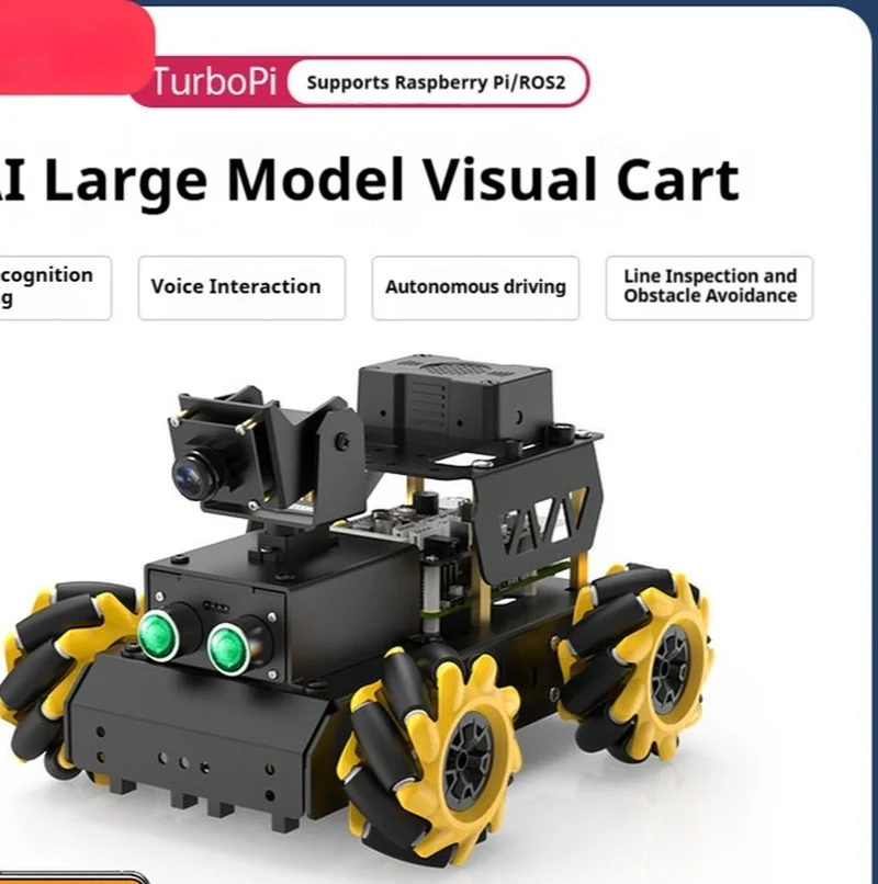 Программируемый робот-автомобиль HuanEr TurboPi AI с большой моделью ИИ для Raspberry Pi 5, поддержка ROS2, колеса Mecanum, функция обхода препятствий
Программируемый робот-автомобиль HuanEr TurboPi AI с большой моделью ИИ для Raspberry Pi 5, поддержка ROS2, колеса Mecanum, функция обхода препятствий