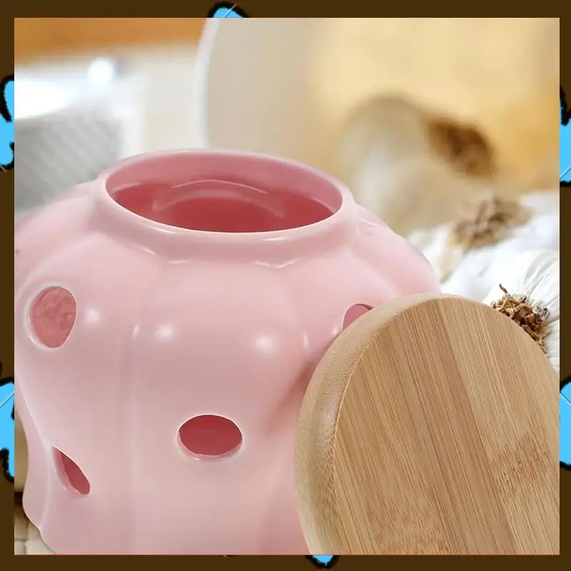 Promotion! Storage Cans Bamboo Lid Garlic Ginger Storage Tank Hollow Out Kitchen Organizer Tools Home Decor
Promotion! Storage Cans Bamboo Lid Garlic Ginger Storage Tank Hollow Out Kitchen Organizer Tools Home Decor
