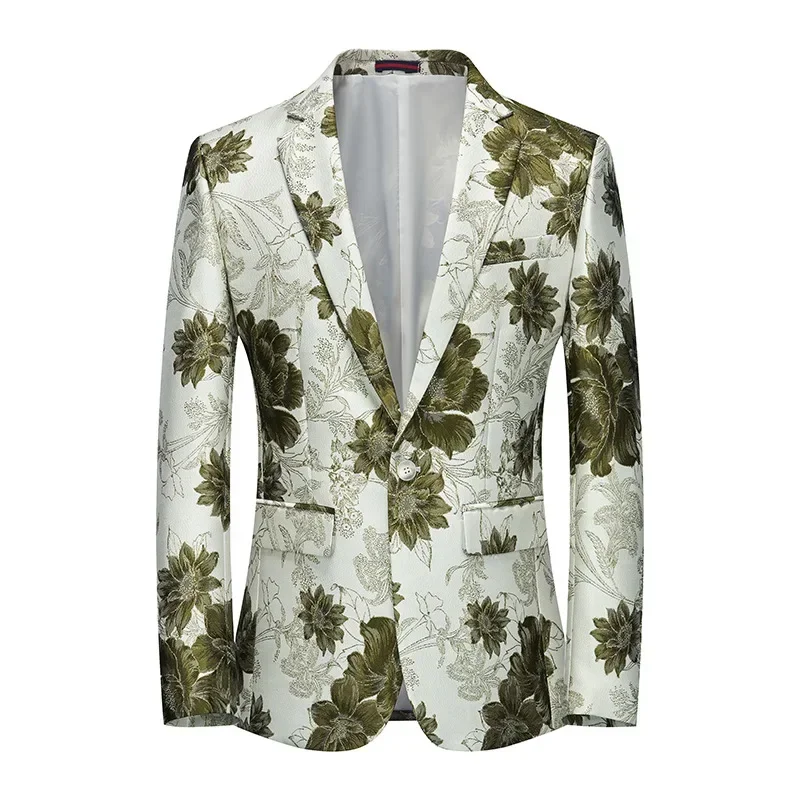 2023 New Men's One Button Printed Color Suit Banquet Business Casual Suit Large Coat
2023 New Men's One Button Printed Color Suit Banquet Business Casual Suit Large Coat