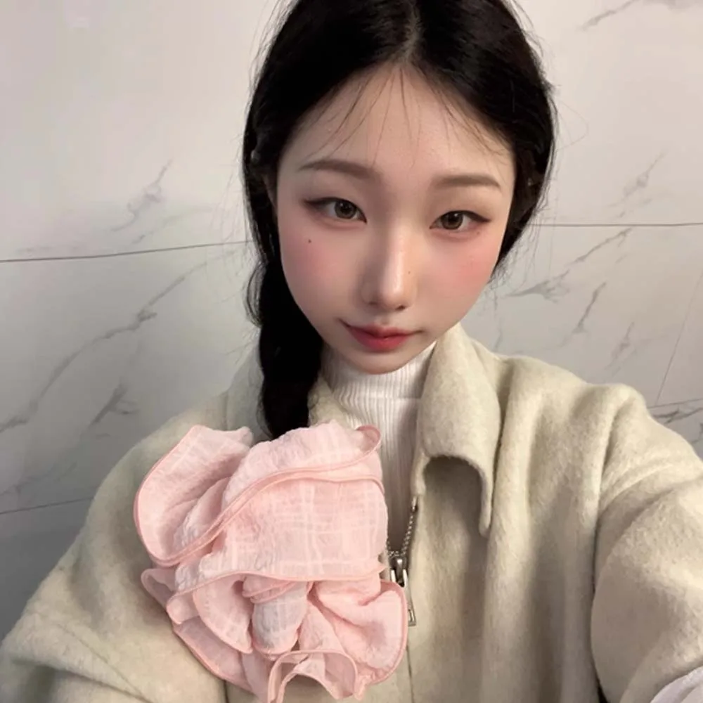 Flower Korean Style Large Intestine Head Rope Solid Color Elastic Hair Tie Polyester Sweet Hair Bands Ponytail Holder Women
Flower Korean Style Large Intestine Head Rope Solid Color Elastic Hair Tie Polyester Sweet Hair Bands Ponytail Holder Women