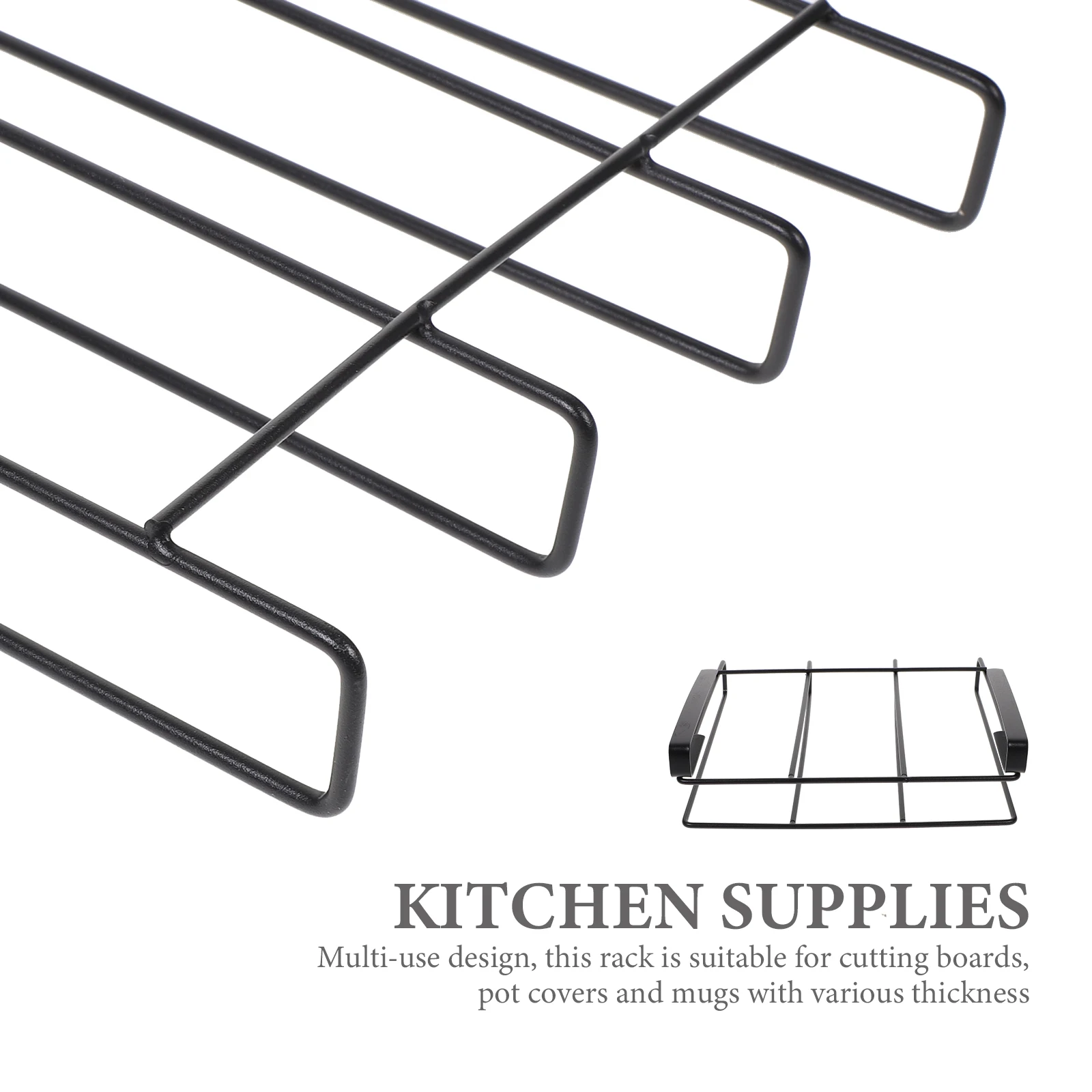 Multi-Use Kitchen Storage Rack for Cutting Boards Pot Lids Mugs Metal Hanging Organizer Under Cabinet Space-Saving Light
Multi-Use Kitchen Storage Rack for Cutting Boards Pot Lids Mugs Metal Hanging Organizer Under Cabinet Space-Saving Light