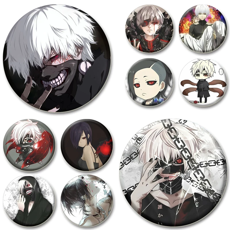 Anime Badge about Kaneki Ken Touka Kirishima JUZO SUZUYA,Ghoul Horror Brooch Pins for Clothes Backpack Jewelry Accessories Gifts
Anime Badge about Kaneki Ken Touka Kirishima JUZO SUZUYA,Ghoul Horror Brooch Pins for Clothes Backpack Jewelry Accessories Gifts