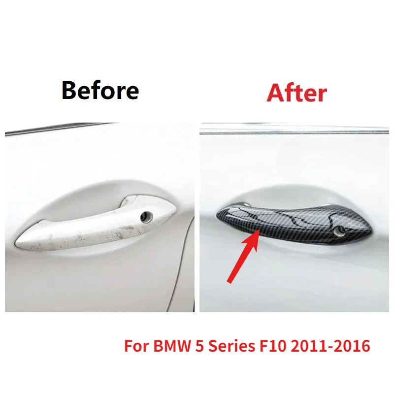For Bmw 5 Series F10 2011-2016 Car Exterior Door Handle Cover Trims Left Hand Drive ABS Carbon Fiber Black&Piano Black
For Bmw 5 Series F10 2011-2016 Car Exterior Door Handle Cover Trims Left Hand Drive ABS Carbon Fiber Black&Piano Black