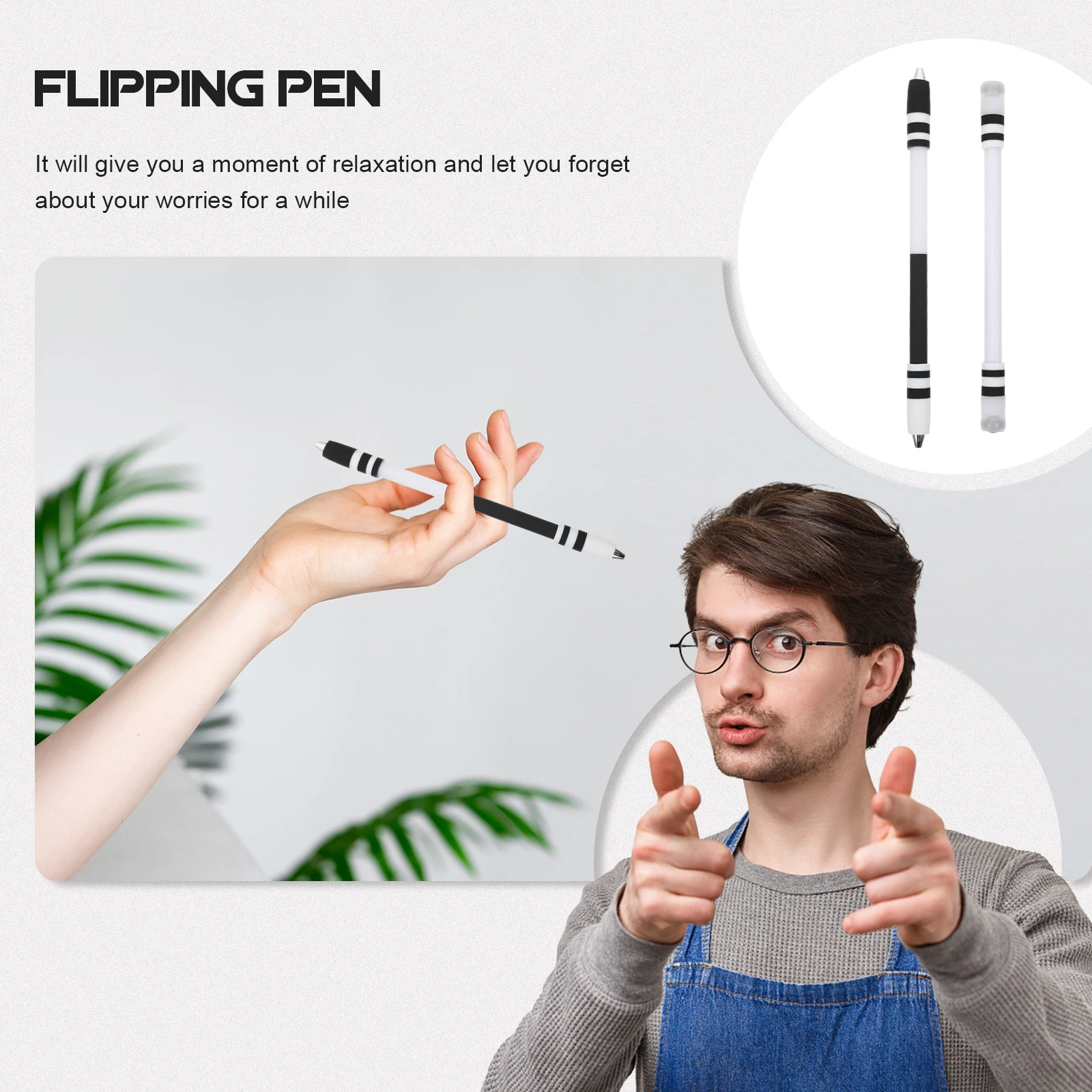2 Pcs Special Pen for Turning Pens Fun Rotating Gift Basket Flying Silicone Gaming Funny Child
2 Pcs Special Pen for Turning Pens Fun Rotating Gift Basket Flying Silicone Gaming Funny Child
