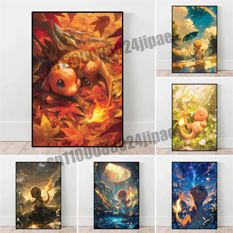 Anime Pokemon Fan Art Poster Cute Charmander Print Canvas Painting High Quality Home Children's Bedroom Wall Decoration Art
Anime Pokemon Fan Art Poster Cute Charmander Print Canvas Painting High Quality Home Children's Bedroom Wall Decoration Art