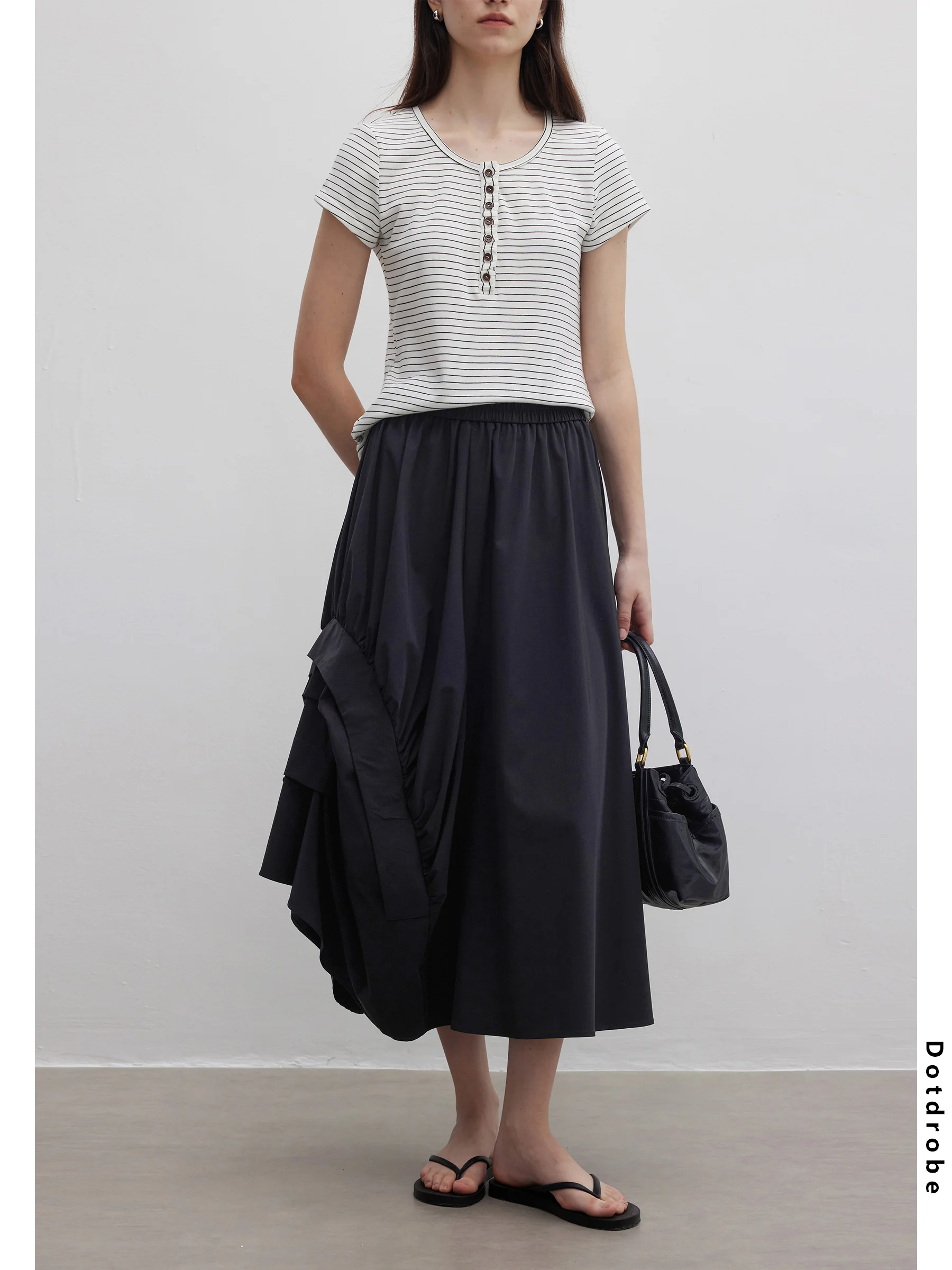 Bla Asymmetrical DotDrobe f-length Skirt Elastic Waist Anti-wrinkle Thin Summer Casual Nylon PU Leather Skirt
Bla Asymmetrical DotDrobe f-length Skirt Elastic Waist Anti-wrinkle Thin Summer Casual Nylon PU Leather Skirt