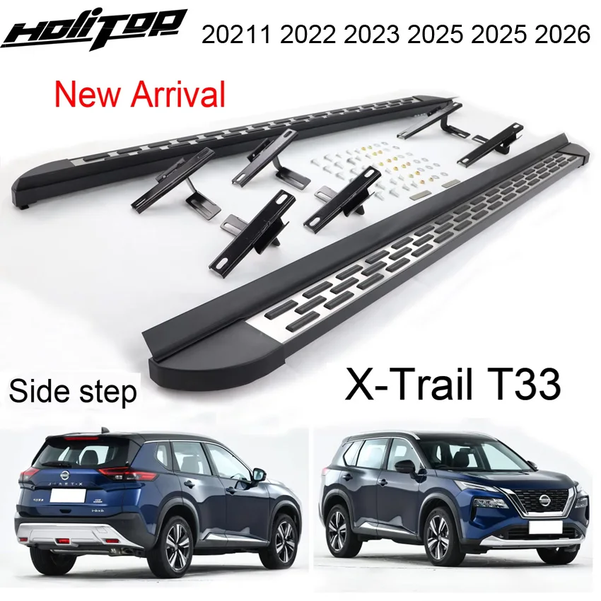 Fashion side step bar running board for Nissan X-trail Rogue T33 2022 2023 2024 2025,metal content 90%,load 250kgs,solid&durable
Fashion side step bar running board for Nissan X-trail Rogue T33 2022 2023 2024 2025,metal content 90%,load 250kgs,solid&durable