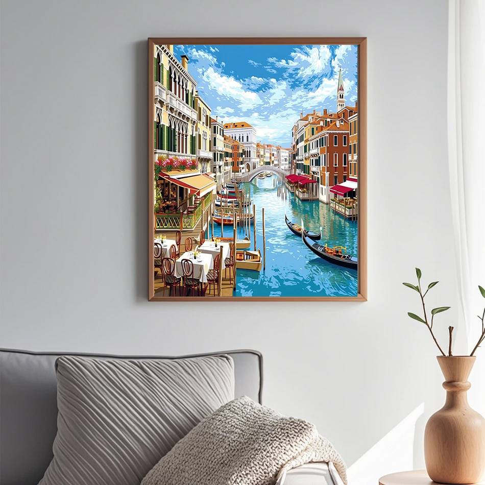 SDOYUNO Painting By Number Adults New Watercolor Acrylic Paints Drawing Canvas Seaside city scenery Kit Crafts Home Decor Items
SDOYUNO Painting By Number Adults New Watercolor Acrylic Paints Drawing Canvas Seaside city scenery Kit Crafts Home Decor Items