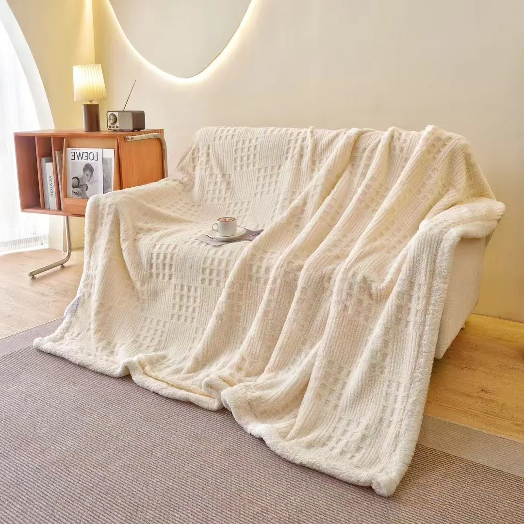 Double Layer Taffeta Fleece Blanket Grid Pattern Turned Edge Flannel Sofa Throw Winter Warm Gift
Double Layer Taffeta Fleece Blanket Grid Pattern Turned Edge Flannel Sofa Throw Winter Warm Gift