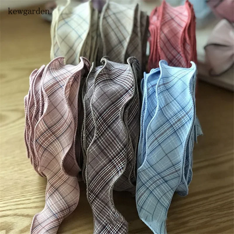 Kewgarden Handmade Tape Crafts DIY Bowknot Accessories Plaid Wavy Ribbon 4CM 1.5" Wholesale 24 Yards 
Kewgarden Handmade Tape Crafts DIY Bowknot Accessories Plaid Wavy Ribbon 4CM 1.5" Wholesale 24 Yards