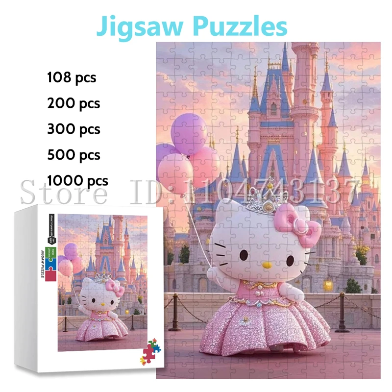 Cute Hello Kitty Jigsaw Puzzles for Girls Birthday Gifts 108/200/300/1000 Pieces Sanrio Puzzles Handmade Toys & Hobbies
Cute Hello Kitty Jigsaw Puzzles for Girls Birthday Gifts 108/200/300/1000 Pieces Sanrio Puzzles Handmade Toys & Hobbies