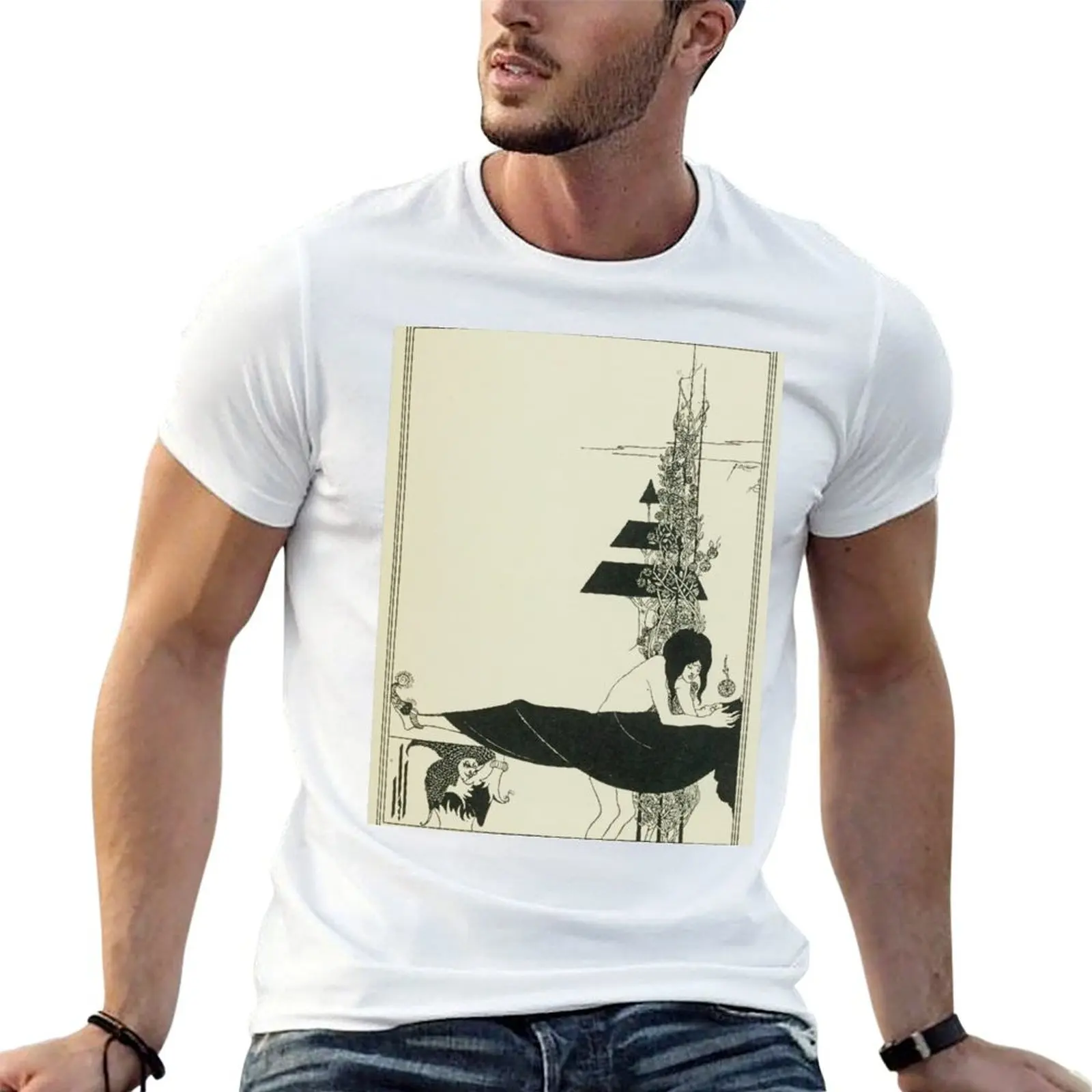1907 AUBREY BEARDSLEY Black and White Drawing Salome Oscar Wilde - A Platonic Lament - Woman Tragedy T-Shirt
1907 AUBREY BEARDSLEY Black and White Drawing Salome Oscar Wilde - A Platonic Lament - Woman Tragedy T-Shirt
