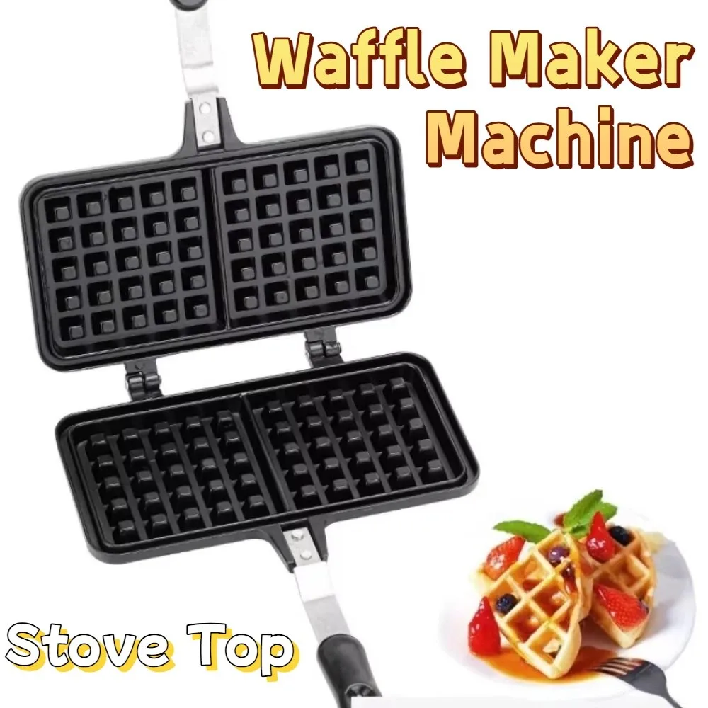 Cast Aluminum Waffle Baking Pan Rectangle Double-Sided Waffle Maker Machine Durable Non-stick Sandwich Maker Family Breakfast
Cast Aluminum Waffle Baking Pan Rectangle Double-Sided Waffle Maker Machine Durable Non-stick Sandwich Maker Family Breakfast