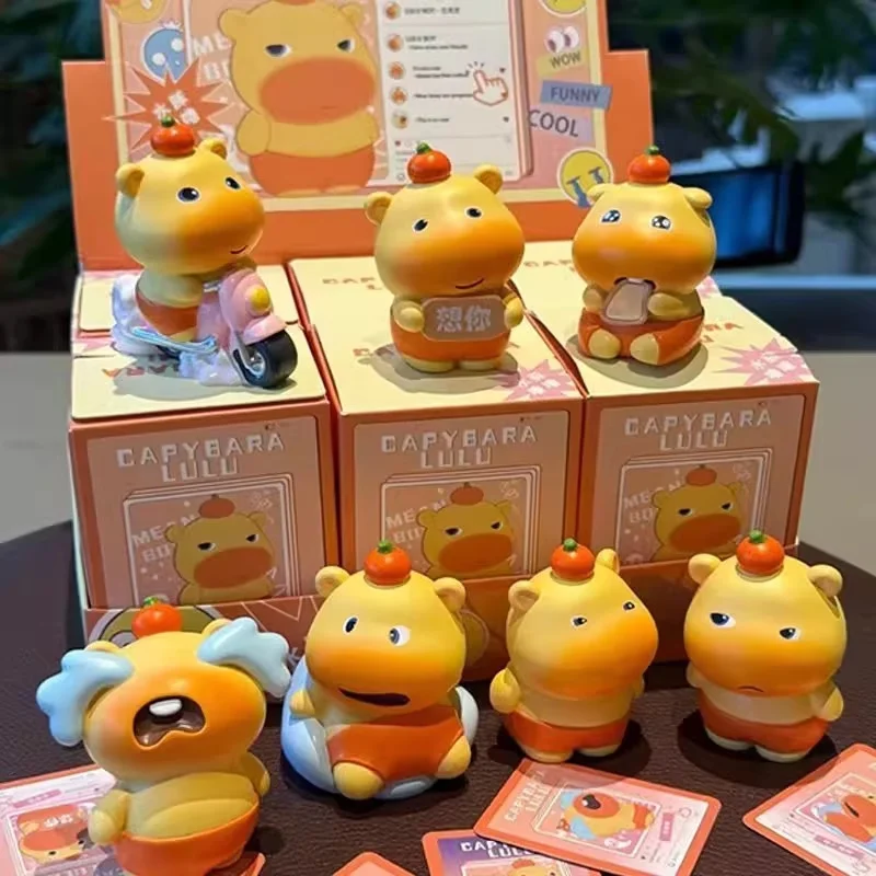 Capybara Lulu New Cute Capybara Blind Box Figurine Adorable Mini Doll Desktop Decoration Home Office Table Decor For Collectors
Capybara Lulu New Cute Capybara Blind Box Figurine Adorable Mini Doll Desktop Decoration Home Office Table Decor For Collectors
