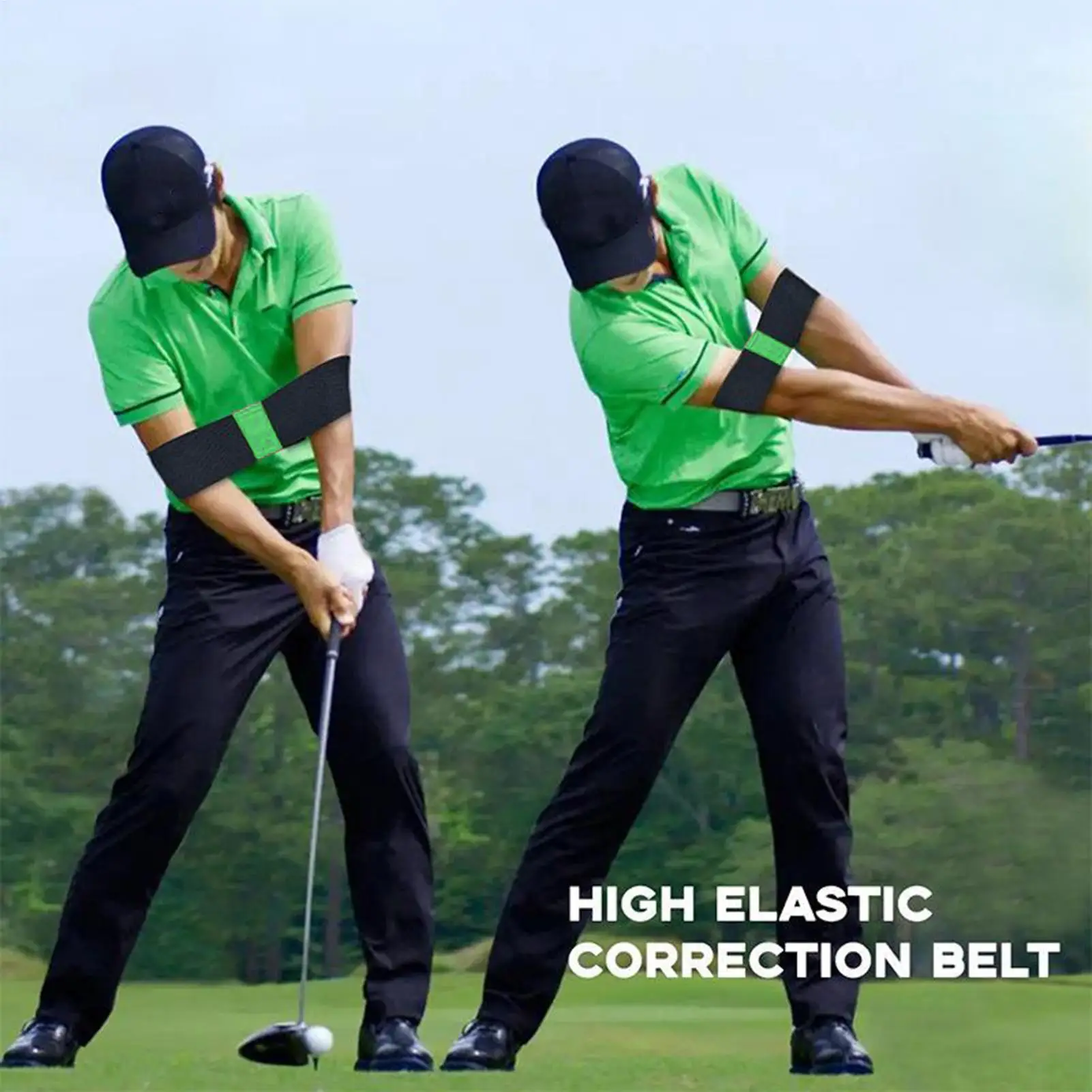 Swing Trainer Arm Band Elastic Alignment Corrector Golf Correcting Arm Band For Golfer Beginner Game Indoor Outdoor Driving
Swing Trainer Arm Band Elastic Alignment Corrector Golf Correcting Arm Band For Golfer Beginner Game Indoor Outdoor Driving