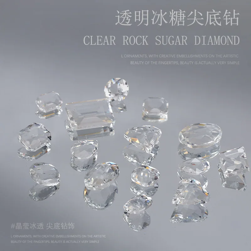 10PCS/Bag New Ice Clear Pointed Bottom Crystal Rhinestone Charm Nail Stone For DIY Nail Decoration Sharp bottom love diamond
10PCS/Bag New Ice Clear Pointed Bottom Crystal Rhinestone Charm Nail Stone For DIY Nail Decoration Sharp bottom love diamond