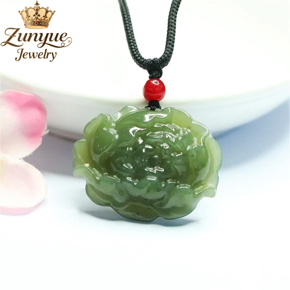 High-End Natural Hetian Jade Carved Peony Flower Pendant Luxury Quality Jewelry Fashion Jewelry Exquisite Elegant Charms Popular
High-End Natural Hetian Jade Carved Peony Flower Pendant Luxury Quality Jewelry Fashion Jewelry Exquisite Elegant Charms Popular
