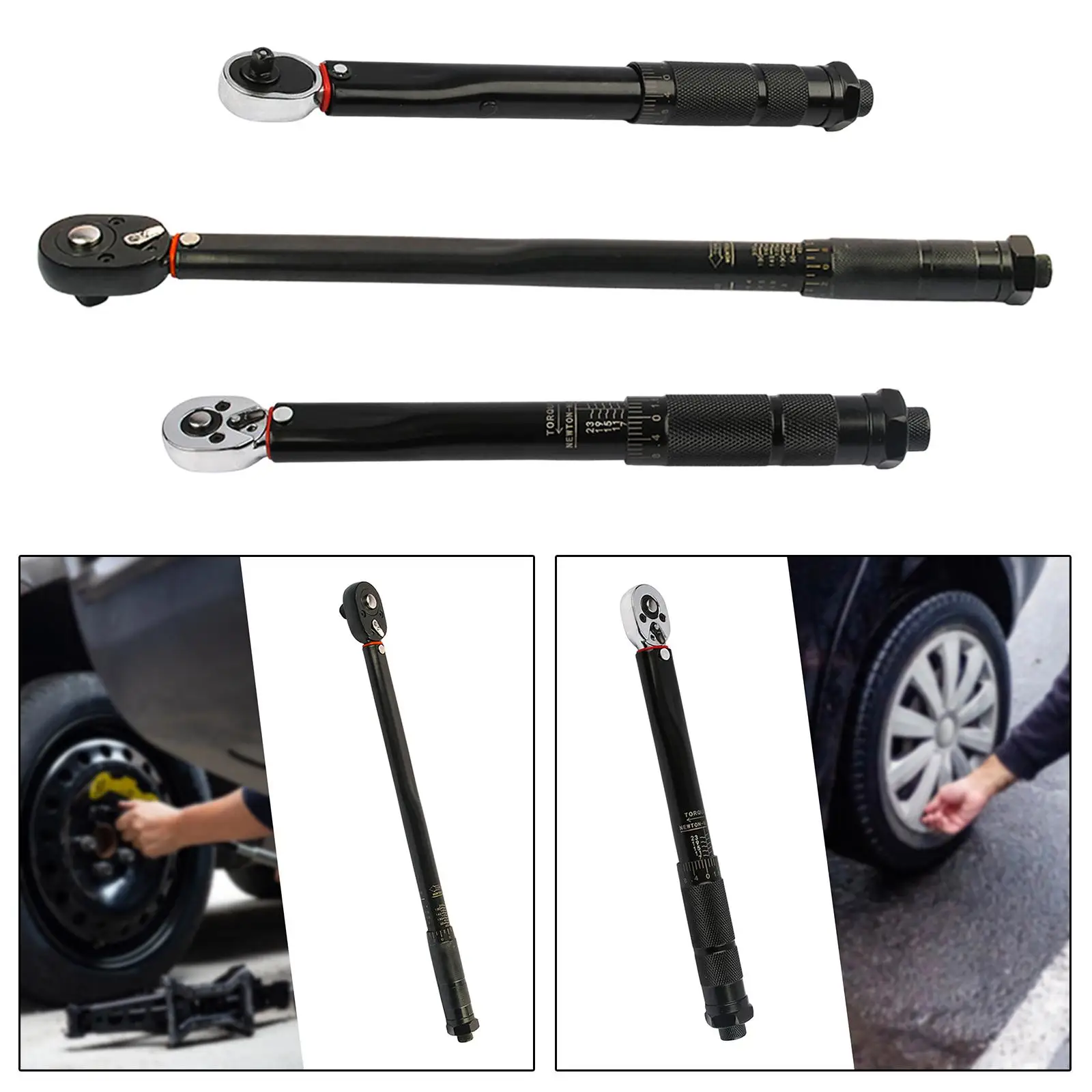 Torque Wrench with Scale Drive Click Torque Wrench Repair Tool Torque Spanner Tool for Automobile Automotive Repair Bike Repair
Torque Wrench with Scale Drive Click Torque Wrench Repair Tool Torque Spanner Tool for Automobile Automotive Repair Bike Repair